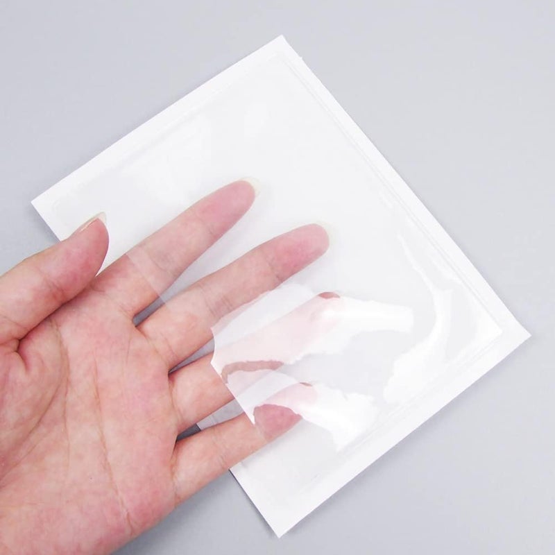 Baitoo Adhesive Clear Pockets,Self Adhesive Clear Label Pockets Adhesive Card Folder Plastic Pockets Holders Sleeves for Index Cards Planners Cabinet Shelves Photo Cd,10Pieces(220x150mm) - Image 5